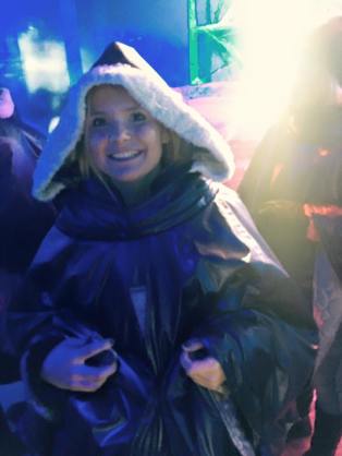 Cosy in my snow cape